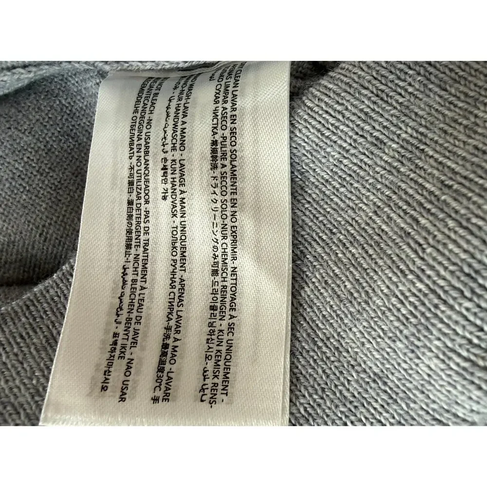 Collars & Co Merino Wool Polo Sweater Men’s S Gray Long Sleeve NWT $118